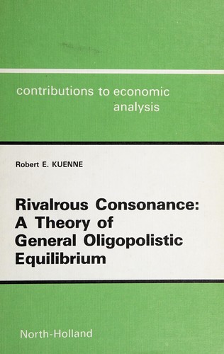 Cover for Rivalrous consonance