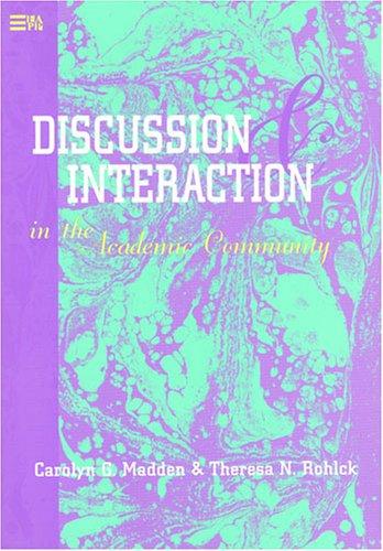 Cover for Discussion and interaction in the academic community