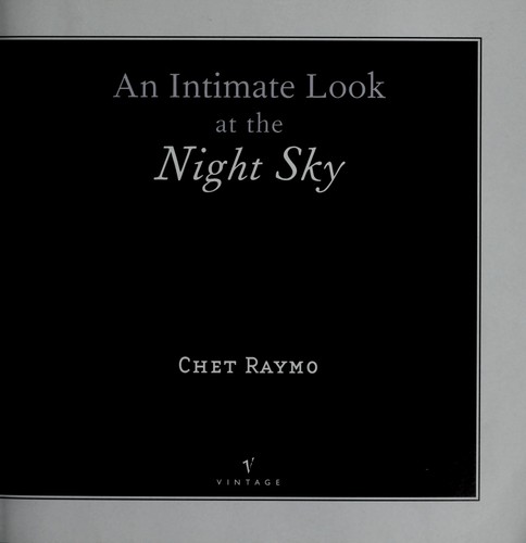 Cover for An intimate look at the night sky