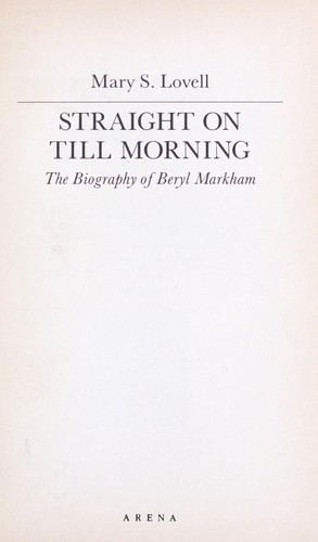 Cover for Straight on till morning