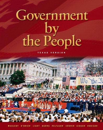 Cover for Government by The People, Texas Edition (21st Edition)