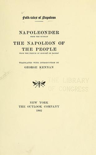 Cover for Folk-tales of Napoleon