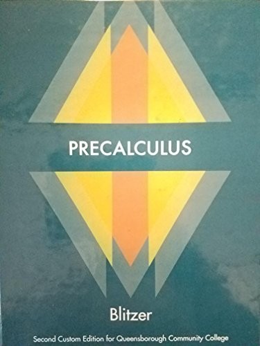 Cover for Precalculus 2nd Custom Edition for Queensborough Community College QCC