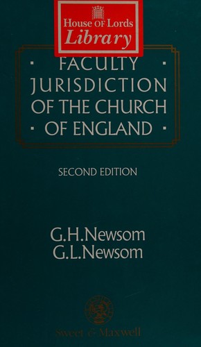 Cover for Faculty jurisdiction of the Church of England