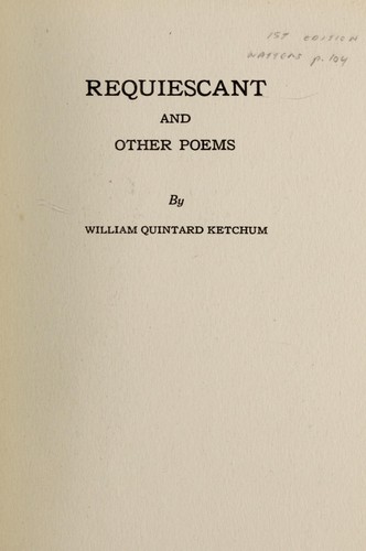 Cover for Requiescant