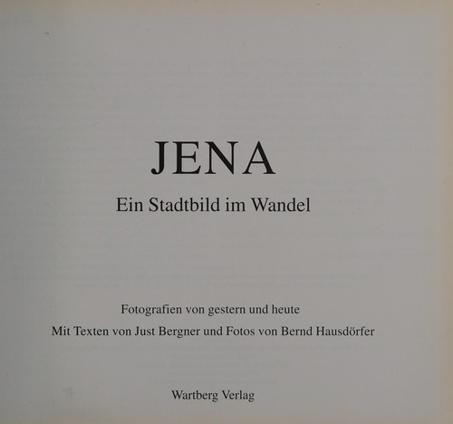 Cover for Jena