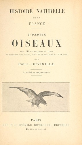 Cover for Oiseaux