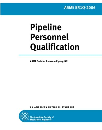 Cover for Pipeline Personnel Qualification; ASME B31Q-2006