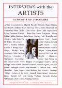 Cover for Interviews with the artists