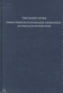 Cover for The right notes