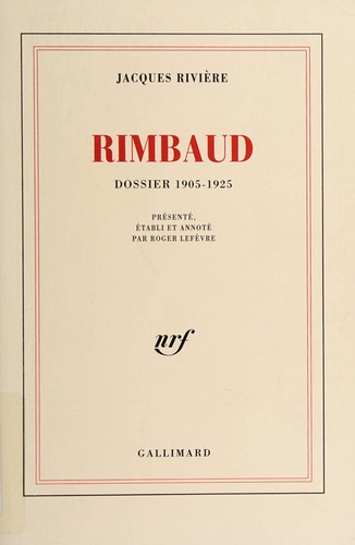 Cover for Rimbaud