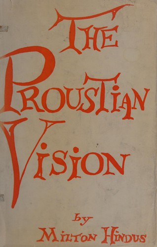 Cover for Proustian Vision