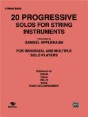 Cover for 20 Progressive Solos for String Instruments (Bass)