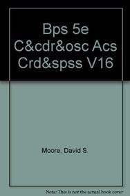 Cover for Basic Practice of Statistics, Cd-Rom, Online Study Center and SPSS Version 16 Master Cd