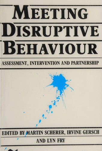 Cover for Meeting disruptive behaviour