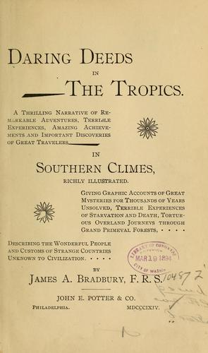 Cover for Daring deeds in the tropics