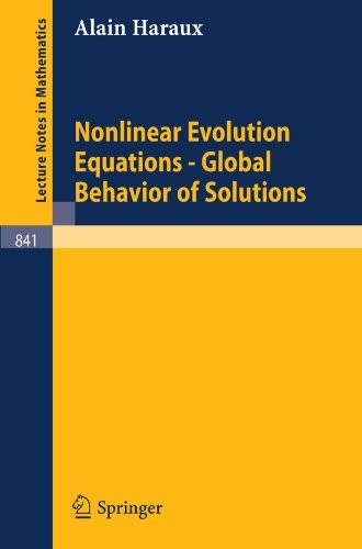 Cover for Nonlinear evolution equations