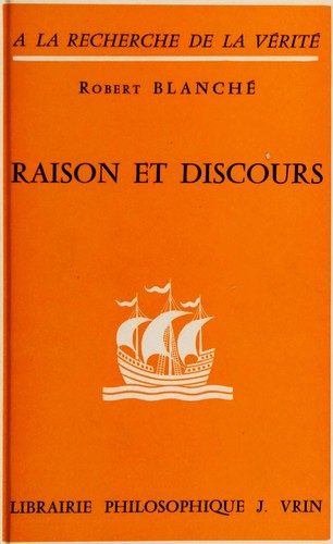 Cover for Raison et discours