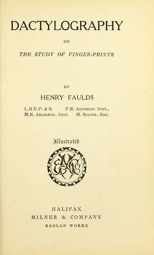 Cover for Dactylography