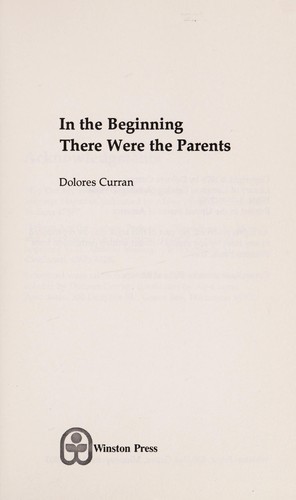 Cover for In the beginning there were the parents