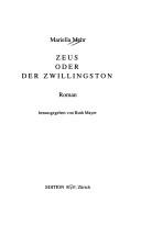 Cover for Zeus, oder, Der Zwillingston