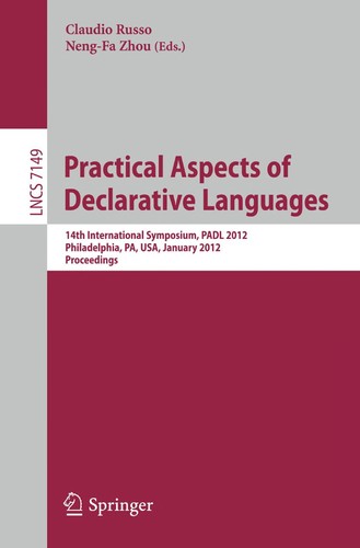 Cover for Practical Aspects of Declarative Languages