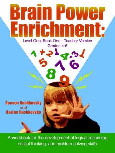 Cover for Brain Power Enrichment: Level One, Book One - Teacher Version Grades 4 to 6