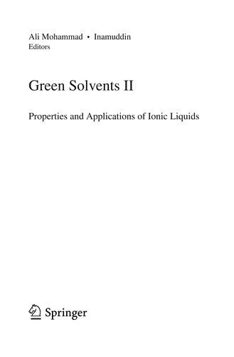 Cover for Green Solvents II