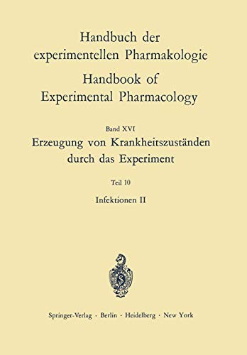 Cover for Erzeugung von Krankheitszuständen durch das Experiment