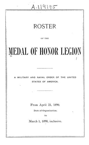 Cover for Roster of the Medal of Honor Legion