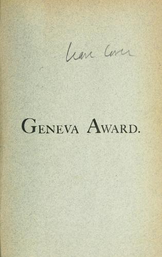 Cover for Geneva award.