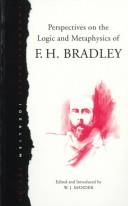 Cover for Perspectives on the Logic and Metaphysics of F.H. Bradley (Idealism Series)