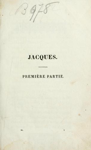 Cover for Jacques