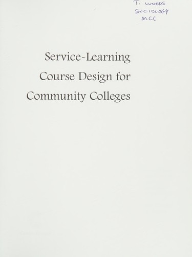 Cover for Service-Learning Course Design for Community Colleges