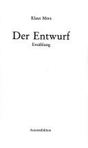 Cover for Der Entwurf
