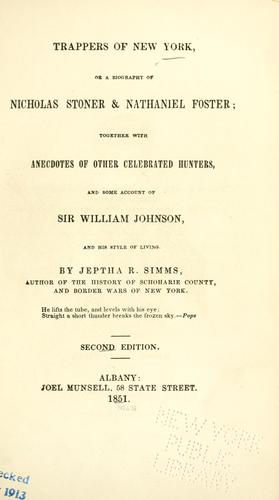 Cover for Trappers of New York
