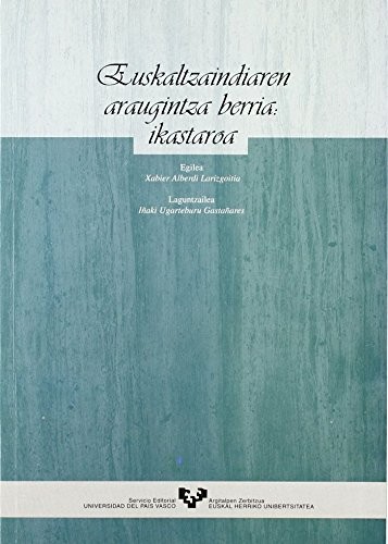 Cover for Euskaltzaindiaren araugintza berria