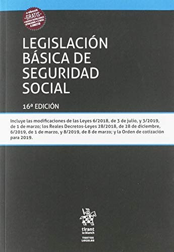 Cover for Legislación básica de seguridad social 16ª Edición