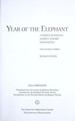Cover for Year of the elephant
