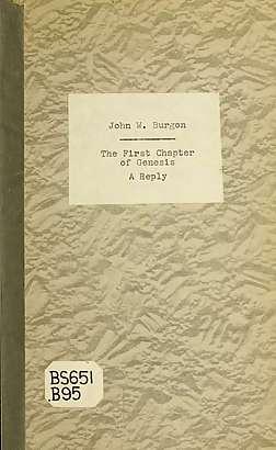 Cover for The first chapter of Genesis