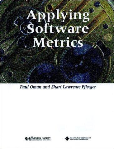 Cover for Applying software metrics