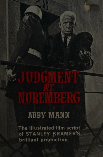 Cover for Judgment at Nuremberg - the Script of the Film