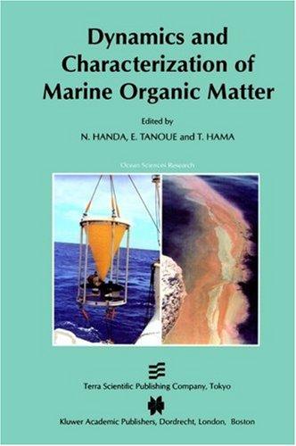Cover for Dynamics and characterization of marine organic matter