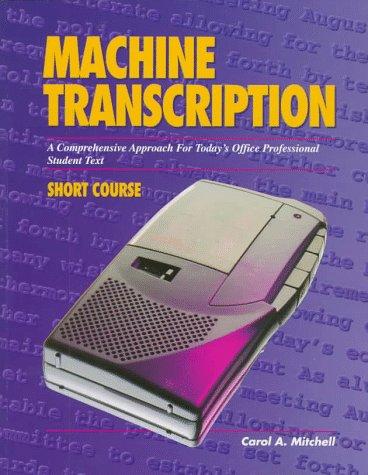 Cover for Machine transcription