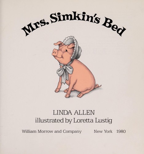 Cover for Mrs. Simkin's bed