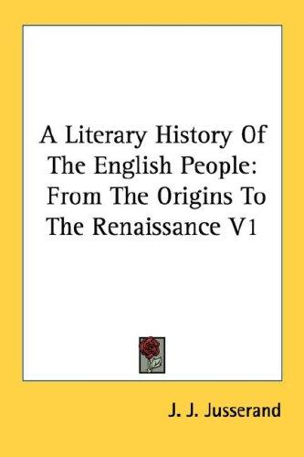 Cover for A Literary History Of The English People