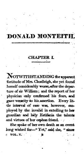 Cover for Donald Monteith, the handsomest man of the age