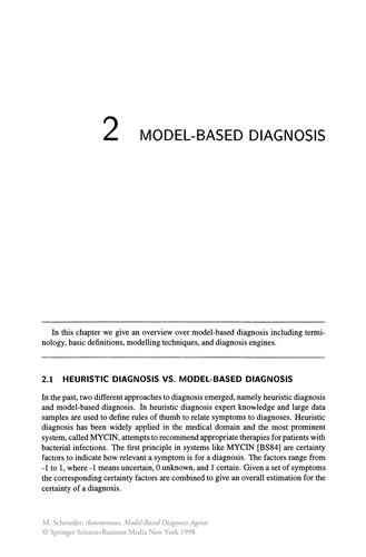 Cover for Autonomous, Model-Based Diagnosis Agents