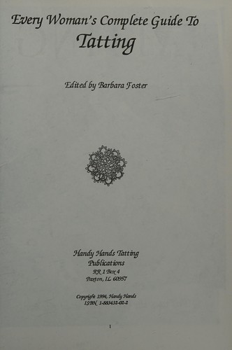 Cover for Every woman's complete guide to tatting