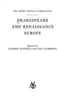 Cover for Shakespeare and Renaissance Europe